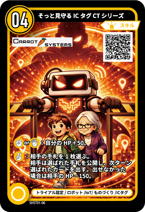 そっと見守るICタグ CTシリーズのカード